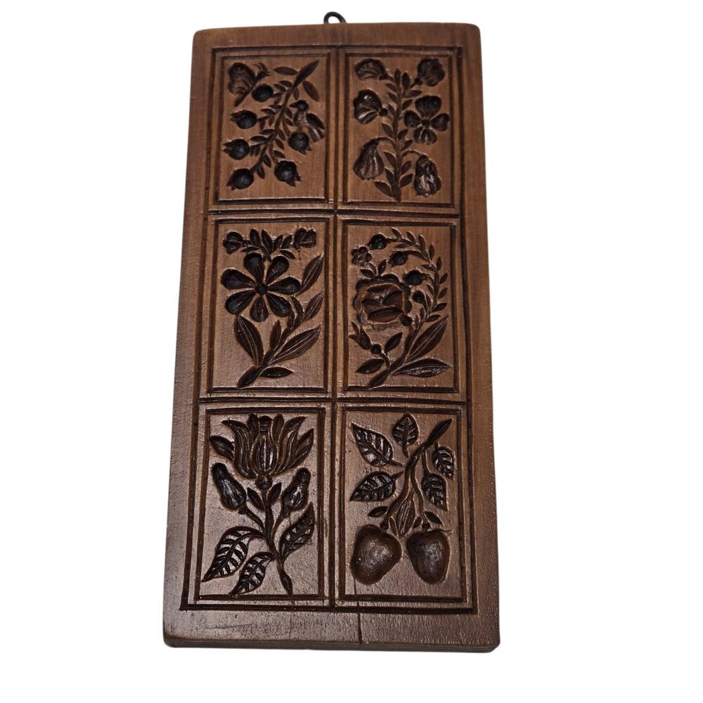 House On The Hill Cassie's Garden Wooden Springerle Cookie Mold